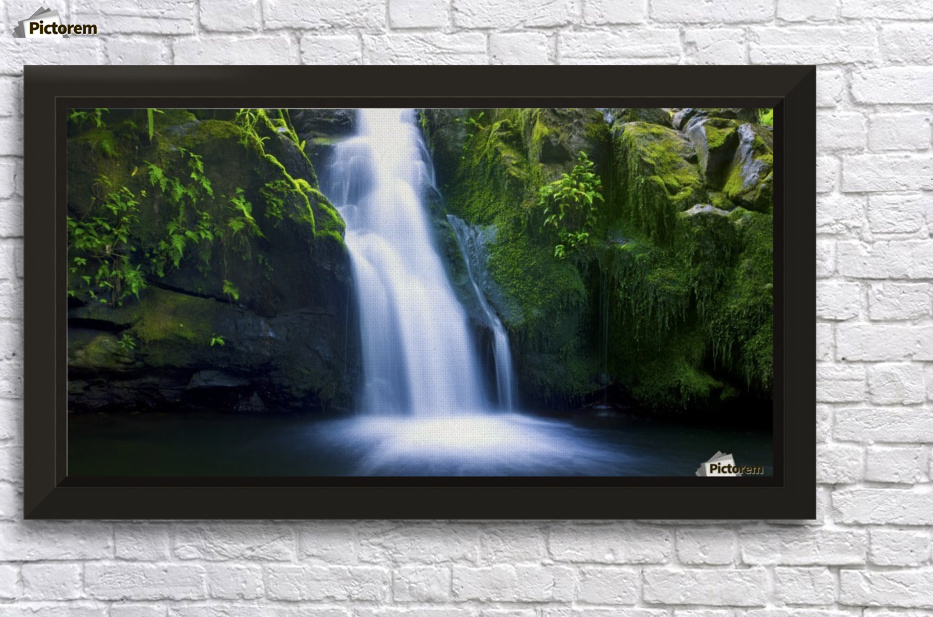 Beautiful Lush Waterfall Pacificstock Canvas Beautiful Lush Waterfall Wall Decor Frame
