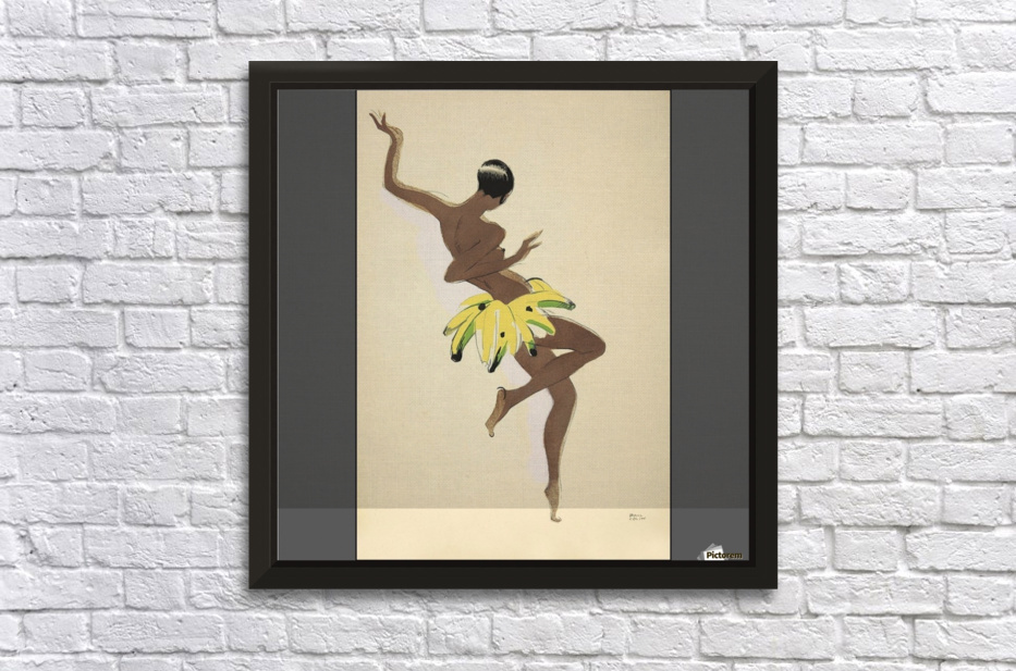 Josephine Baker, Banana Skirt Dance,Vintage Poster VINTAGE POSTER
