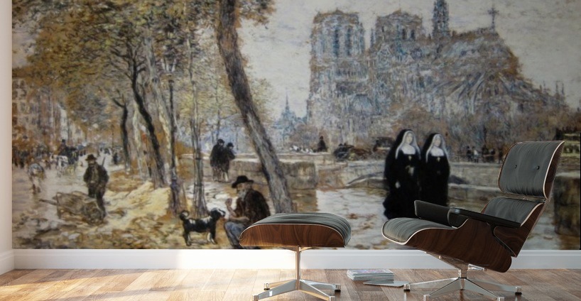 Chicago Art Inst Raffaelli Notre Dame Jean Francois Canvas Chicago Art Inst Raffaelli Notre Dame Wall Murals