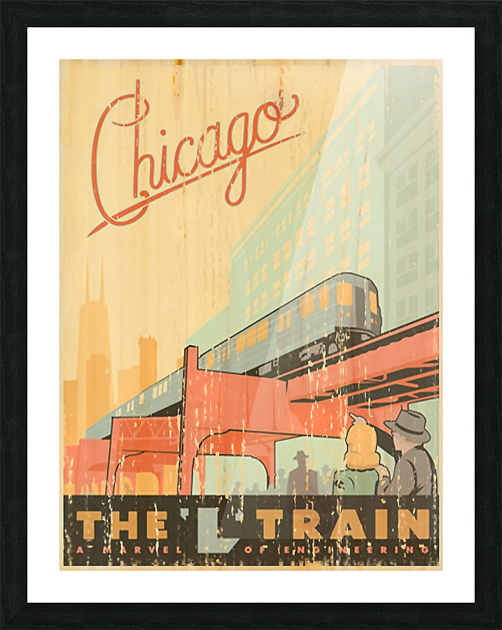 chicago vintage art posters panties up her ass