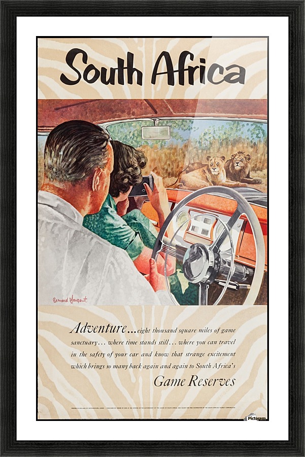 South Africa Vintage Travel Poster VINTAGE POSTER Canvas