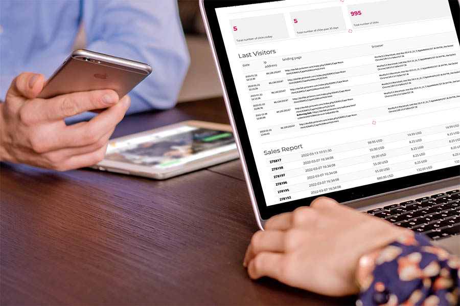 print affiliate program report