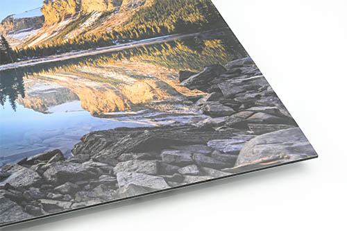 White Matte Metal print