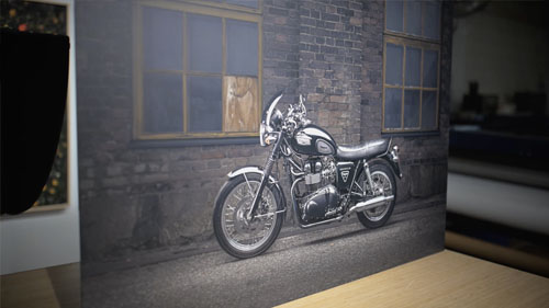 White Metal Print