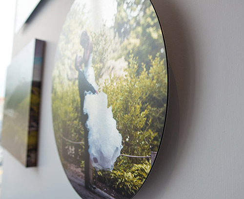 Disk Print Brushed Aluminum Print Backing