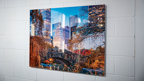 Impression métallique HD avec cadre décoratif flottant - décoration murale haut de gamme