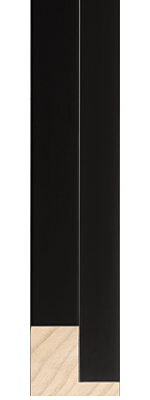 picture Frame 340-29 BLACK FLOATING FRAME 