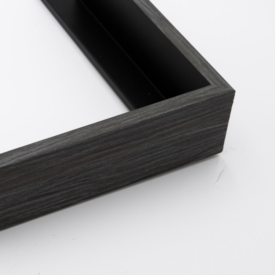 Picture Frame 360-88 CHARCOAL WOODGRAIN FLOATING FRAME