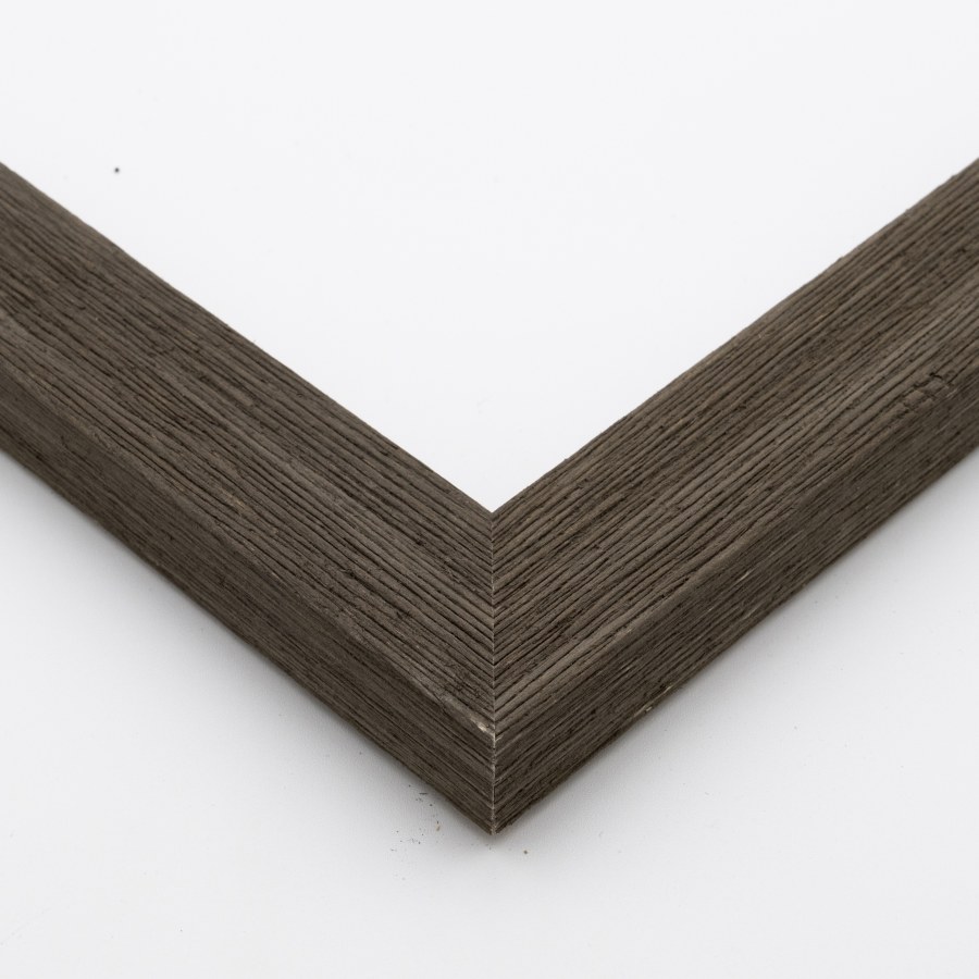 Picture Frame 361-122 WHITE-BROWN WOOD FLOATING FRAME