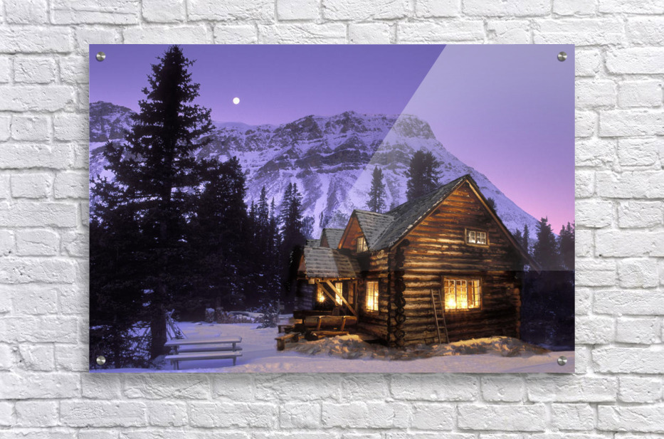 Jerry Kobalenko Skoki Cabin Banff National Park Cabin At Night