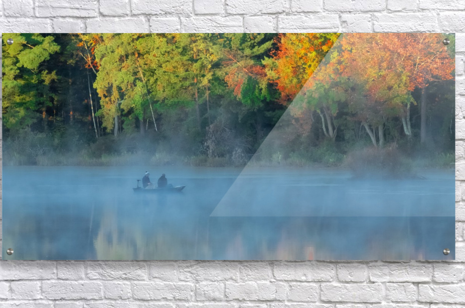 Round Pond Fishing Dave Therrien Canvas