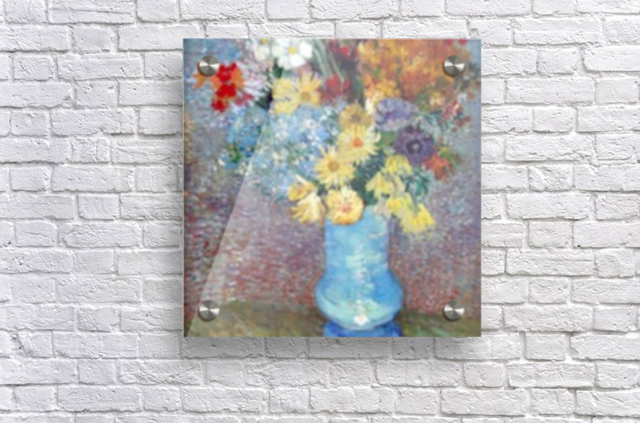 Flowers In A Blue Vase By Van Gogh Van Gogh Canvas