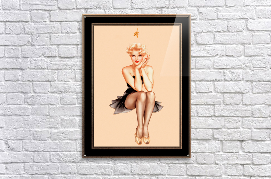 Varga Girl Cover Art by Alberto Vargas Pin-Up Girl Vintage Art by
