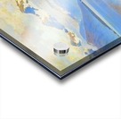 Large Rusian lake with mountains in the back Acrylic print