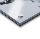 Frozen canal near statue of The Little Mermaid  Acrylic print