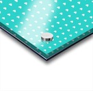 Sweet Aqua Heart Shape Pattern Acrylic print