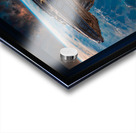 A Borshan Ship Orbiting The Planet Haskian Astonishing AI Concept Sci-Fi Art by Xzendor7 Acrylic print