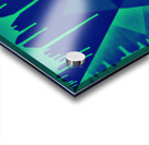 Drip Triangle Green and black Acrylic print
