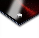 large green bulb exploding on a black  Acrylic print