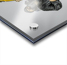 rocker with long beard and leather jacket  Acrylic print