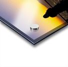 Sunset silhouettes at city viewpoint Acrylic print