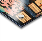 Springtime in Japan Blossoms and Mount Fuji Impression Acrylique