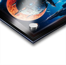 The Landing Retro Fusion Sci-Fi Space Poster Art Captivating AI Concept Art by Xzendor7 Acrylic print