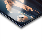 Breathtaking view of a desert landscape with towering sand dunes and a brilliant blue sky Acrylic print