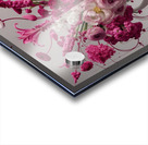 a vibrant and elaborate floral arrangement in a m Acrylic print
