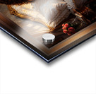 Romantic Victorian Bedroom Scene with Elegant Woman in Lingerie Mesmerizing AI Concept Art by Xzendor7 Impression Acrylique