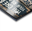 a captivating photo featuring four weathered wood Acrylic print