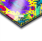 Abstract Purple Flowers Acrylic print