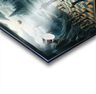 Watercolor painting with multi colored abstract backgrounds generative AI Acrylic print