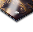 Watercolor painting with multi colored abstract backgrounds generative AI Acrylic print