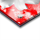 Abstract Lily Flower on a Red Abstract Background Acrylic print