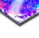 Abstract Bright Neon Colourful Dandelion Seeds Close Up Acrylic print