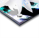  Abstract Trio of Lilies on a Distressed Coloured Abstract Background Acrylic print