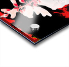 Abstract Dark Foxglove in Pink with Lilies Acrylic print