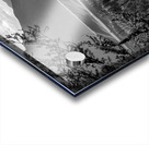 Grand Teton Overlook Sunset Sunbeams in Black and White Acrylic print