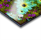 Abstract Vibrant Daises in the Garden Acrylic print