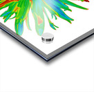 Abstract Neon Psychedelic Daisy Flower Acrylic print