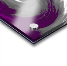 Abstract Swirling Purple and Grey Melting Forest Acrylic print