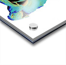 Abstract Cyan and Green Rose Acrylic print