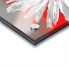 Abstract Fiery Daisy on a Vibrant Abstract Background Acrylic print