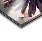 Abstract Fiery Daisy Muted Background Acrylic print