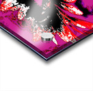 Abstract Red and Black Daisy Flower Acrylic print