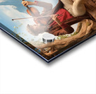 a serene and picturesque scene of a musician play Acrylic print