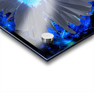 Abstract Blue Daisy Acrylic print