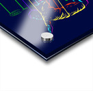 Badminton smash shot with dark background Acrylic print