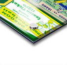 Historic Oregon Football Ticket Collage Art Acrylic print